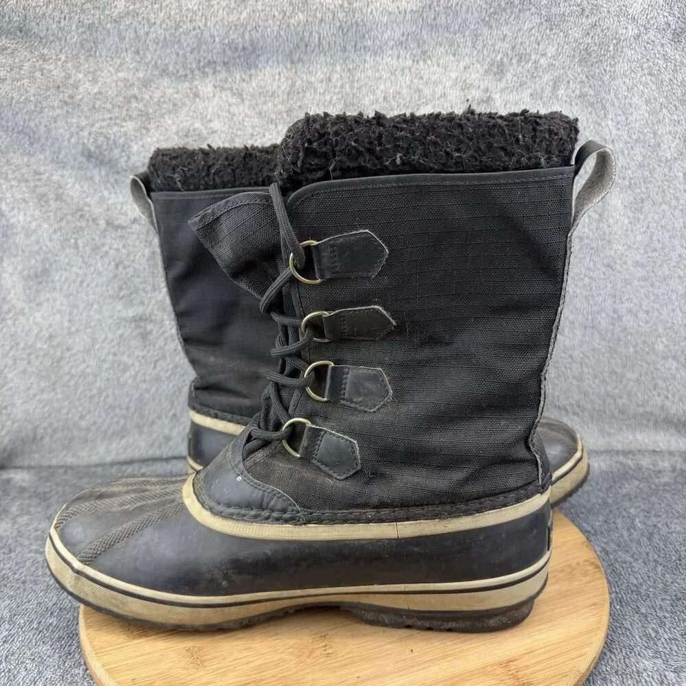 Sorel Boots Mens Size 11 Black Waterproof Insulated Winter Snow Boots NM3487-011